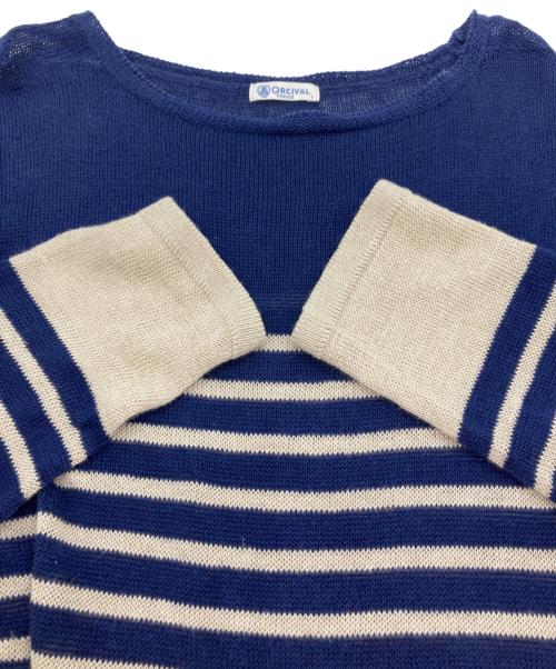 ORCIVAL（オーシバル）ORCIVAL (オーシバル) リネンニット ネイビー サイズ:1の古着・服飾アイテム