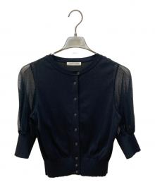 support surface（サポートサーフェス）の古着「メッシュスリーブカーディガン」｜ブラック