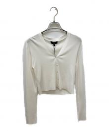 theory（セオリー）の古着「クロップドカーディガン」｜ホワイト