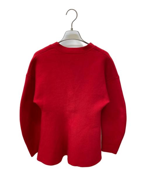 Noble（ノーブル）Noble (ノーブル) MINAウエストシェイプカーディガン レッド サイズ:Freeの古着・服飾アイテム