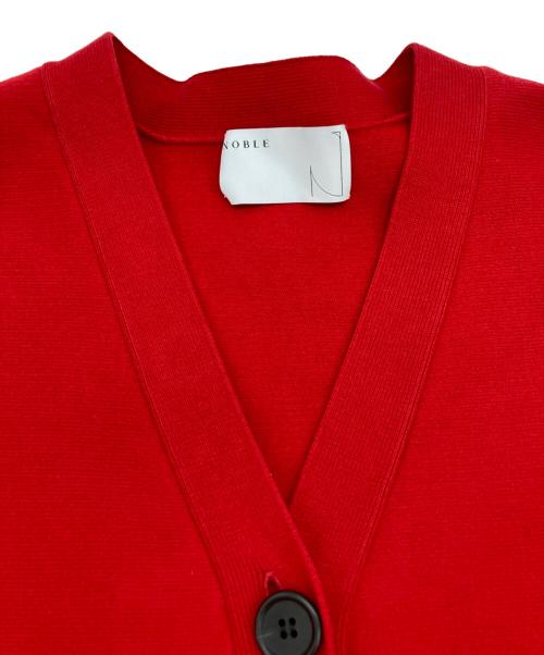Noble（ノーブル）Noble (ノーブル) MINAウエストシェイプカーディガン レッド サイズ:Freeの古着・服飾アイテム