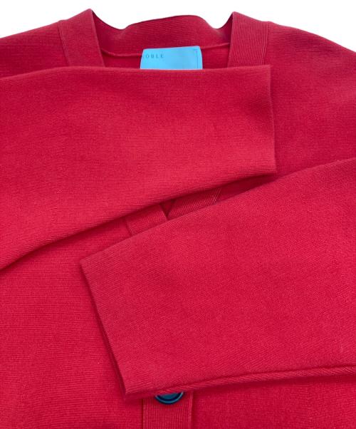 Noble（ノーブル）Noble (ノーブル) MINAウエストシェイプカーディガン レッド サイズ:Freeの古着・服飾アイテム