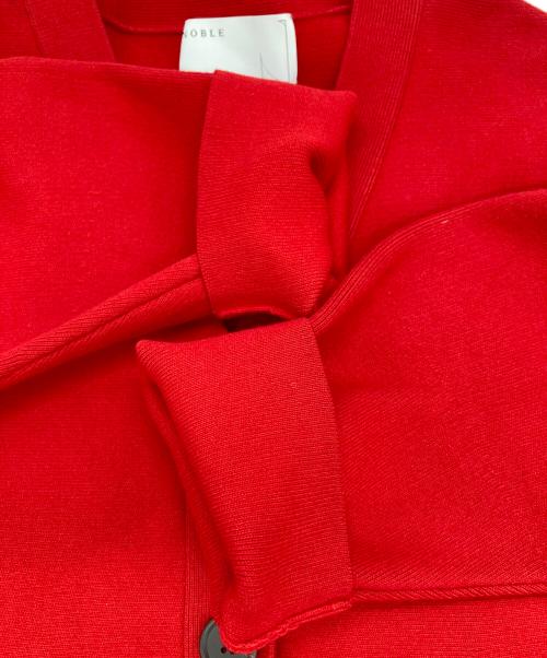 Noble（ノーブル）Noble (ノーブル) MINAウエストシェイプカーディガン レッド サイズ:Freeの古着・服飾アイテム