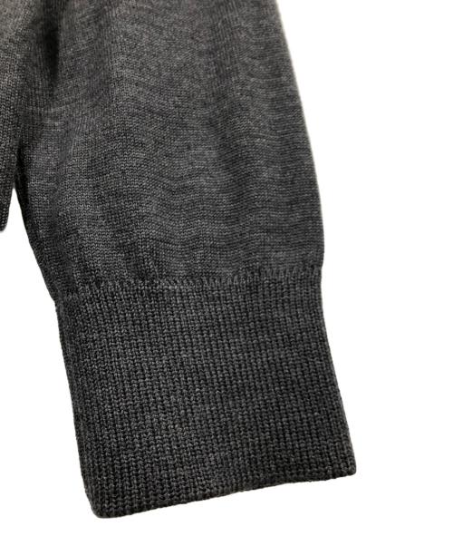 maison kitsune（メゾンキツネ）MAISON KITSUNE (メゾンキツネ) FOX HEAD パッチニットワンピース グレー サイズ:XSの古着・服飾アイテム