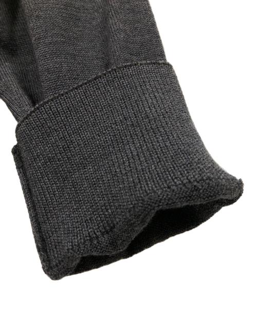 maison kitsune（メゾンキツネ）MAISON KITSUNE (メゾンキツネ) FOX HEAD パッチニットワンピース グレー サイズ:XSの古着・服飾アイテム