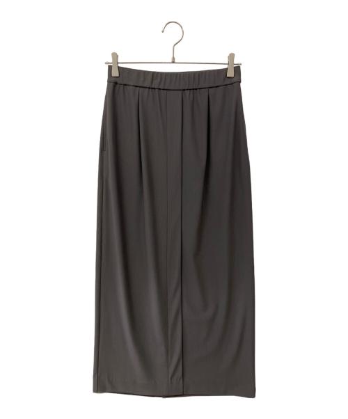 MOGA（モガ）MOGA (モガ) トリアセハイテンションIラインスカート グレー サイズ:2の古着・服飾アイテム