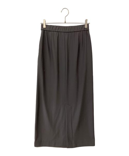 MOGA（モガ）MOGA (モガ) トリアセハイテンションIラインスカート グレー サイズ:2の古着・服飾アイテム