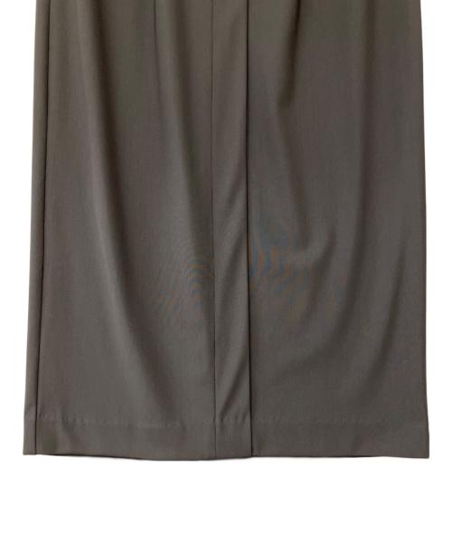 MOGA（モガ）MOGA (モガ) トリアセハイテンションIラインスカート グレー サイズ:2の古着・服飾アイテム