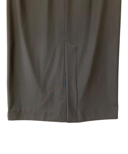 MOGA（モガ）MOGA (モガ) トリアセハイテンションIラインスカート グレー サイズ:2の古着・服飾アイテム