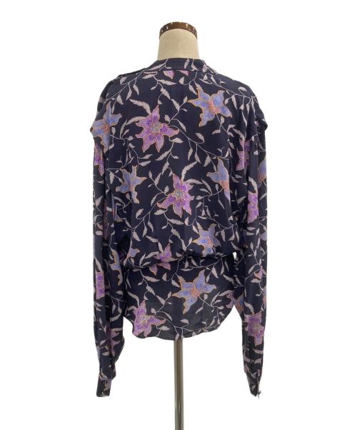 ISABEL MARANT ETOILE（イザベルマランエトワール）ISABEL MARANT ETOILE (イザベルマランエトワール) フローラルプリントブラウス ネイビー サイズ:34の古着・服飾アイテム