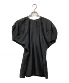 BLAMINK（ブラミンク）の古着「M LI/N CN SSLブラウス」｜ブラック