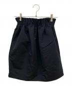 MALLOW BLUEマロウブルー）の古着「コクーンミニスカート」｜ブラック