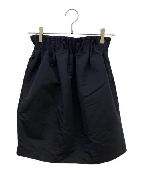 MALLOW BLUE（マロウブルー）MALLOW BLUE (マロウブルー) コクーンミニスカート ブラック サイズ:FREE 未使用品の古着・服飾アイテム