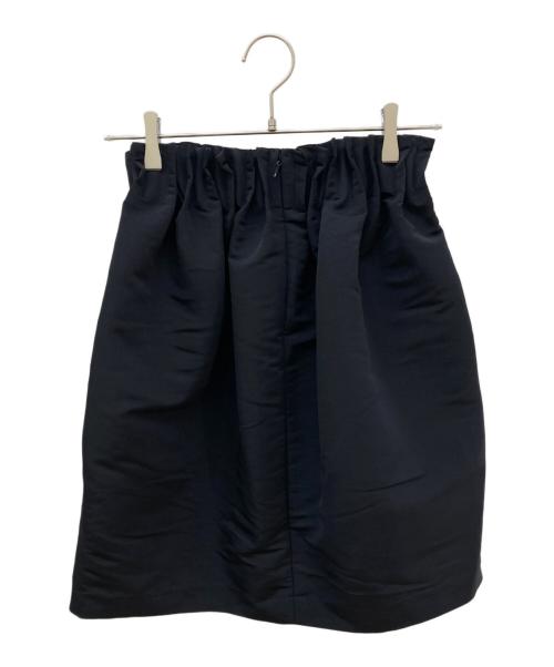 MALLOW BLUE（マロウブルー）MALLOW BLUE (マロウブルー) コクーンミニスカート ブラック サイズ:FREE 未使用品の古着・服飾アイテム