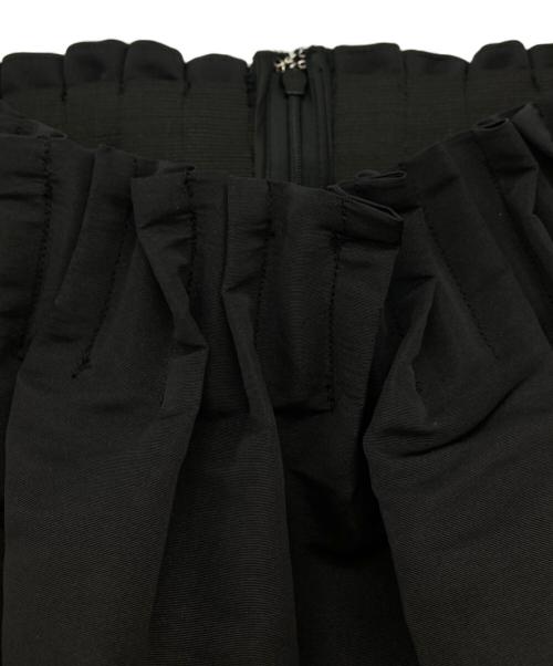 MALLOW BLUE（マロウブルー）MALLOW BLUE (マロウブルー) コクーンミニスカート ブラック サイズ:FREE 未使用品の古着・服飾アイテム