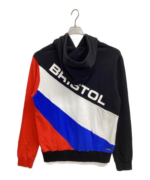 F.C.R.B.（エフシーレアルブリストル）F.C.R.B. (エフシーレアルブリストル) STREAM LINE PULLOVER HOODIE ブラック×レッド サイズ:L 未使用品の古着・服飾アイテム