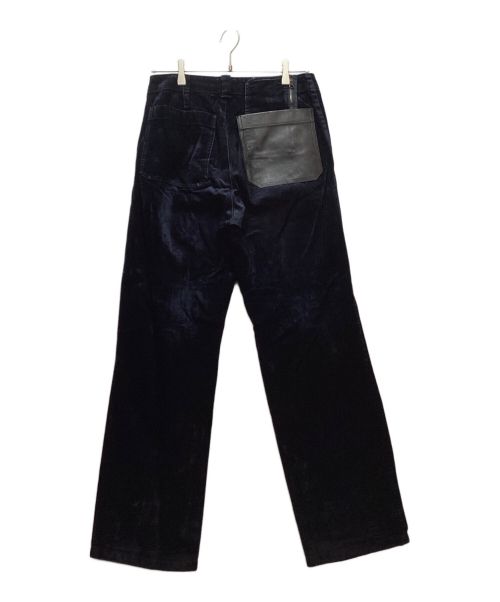 Acne studios（アクネ ストゥディオス）Acne studios (アクネ ストゥディオス) Flocked Denim Trousers ネイビー サイズ:44の古着・服飾アイテム