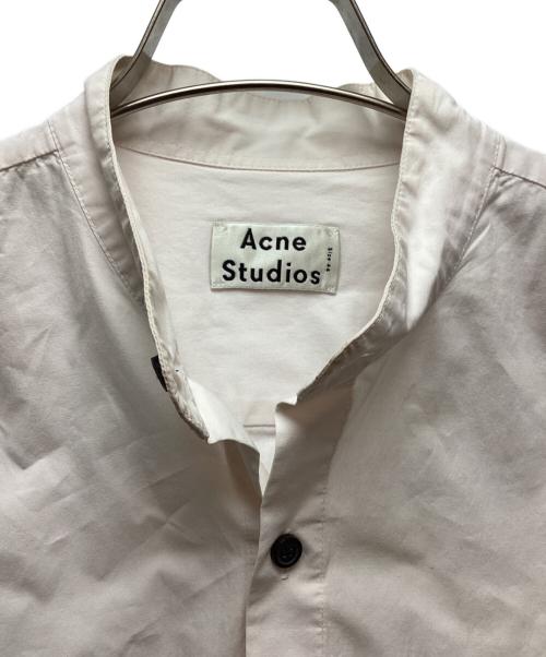 Acne studios（アクネ ストゥディオス）Acne studios (アクネ ストゥディオス) スタンドカラーシャツ ピンク サイズ:44の古着・服飾アイテム