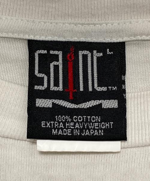 SAINT MICHAEL（セントマイケル）SAINT MICHAEL (セントマイケル) alice in wonderland (アリスインワンダーランド) DS-SS TEE/WHITE QN/WHITE ホワイト サイズ:Lの古着・服飾アイテム