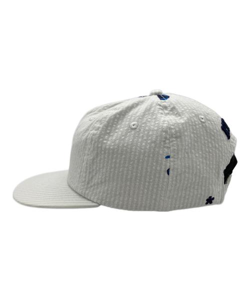 KITH（キス）KITH (キス) シアサッカーキャップ ホワイト 未使用品の古着・服飾アイテム