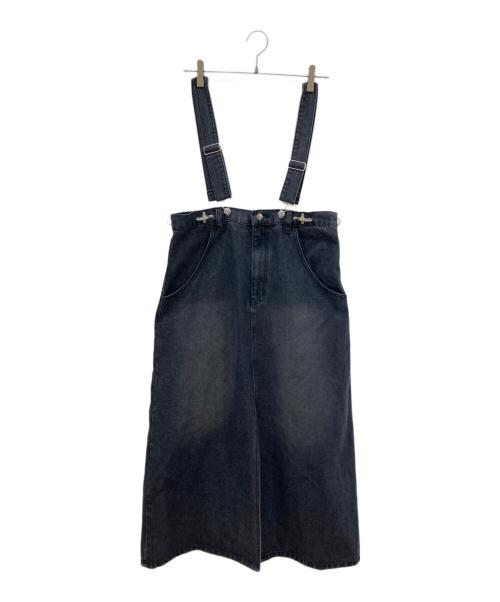 Belle vintage（ベル ヴィンテージ）Belle vintage (ベル ヴィンテージ) 2way デニムサロペットスカート ブラックの古着・服飾アイテム