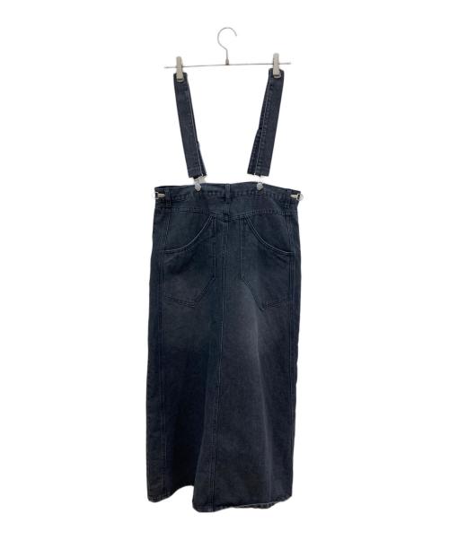 Belle vintage（ベル ヴィンテージ）Belle vintage (ベル ヴィンテージ) 2way デニムサロペットスカート ブラックの古着・服飾アイテム