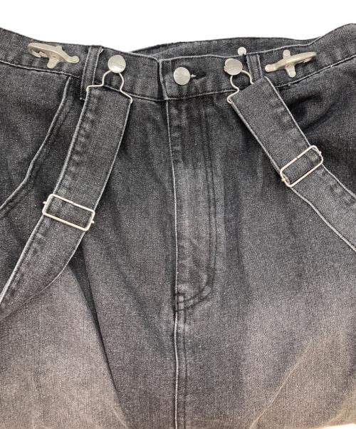 Belle vintage（ベル ヴィンテージ）Belle vintage (ベル ヴィンテージ) 2way デニムサロペットスカート ブラックの古着・服飾アイテム