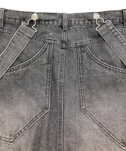 Belle vintage（ベル ヴィンテージ）Belle vintage (ベル ヴィンテージ) 2way デニムサロペットスカート ブラックの古着・服飾アイテム