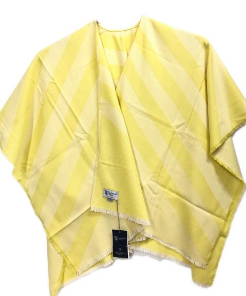 JOHNSTONS OF ELGIN（ジョンストンズオブエルガン）JOHNSTONS OF ELGIN (ジョンストンズオブエルガン) ポンチョ型ストール イエロー 未使用品の古着・服飾アイテム