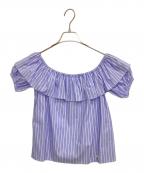 MIU MIUミュウミュウ）の古着「ブラウス」｜ライトブルー