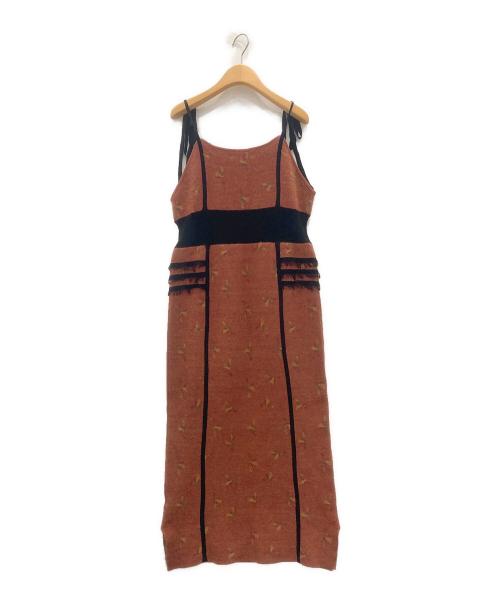 TOHGEN TOHGEN（ト―ゲント―ゲン）TOHGEN TOHGEN (ト―ゲント―ゲン) STRELITZIA SLIP KNIT DRESS レッド サイズ:-の古着・服飾アイテム