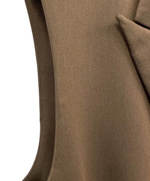 LE CIEL BLEU（ルシェルブルー）LE CIEL BLEU (ルシェルブルー) Gilet Mini Dress ブラウン サイズ:36の古着・服飾アイテム