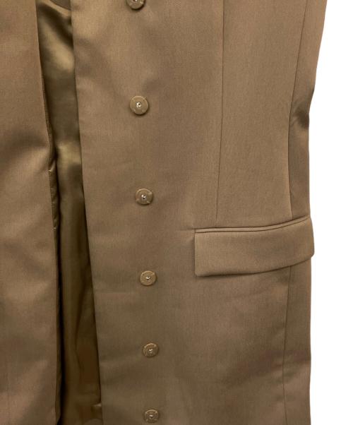 LE CIEL BLEU（ルシェルブルー）LE CIEL BLEU (ルシェルブルー) Gilet Mini Dress ブラウン サイズ:36の古着・服飾アイテム