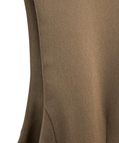 LE CIEL BLEU（ルシェルブルー）LE CIEL BLEU (ルシェルブルー) Gilet Mini Dress ブラウン サイズ:36の古着・服飾アイテム