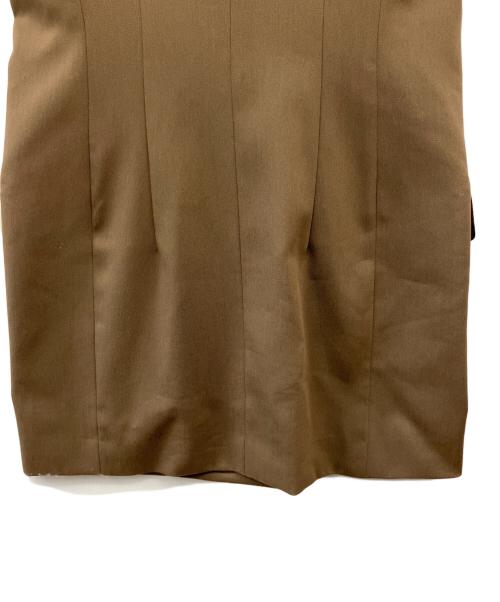 LE CIEL BLEU（ルシェルブルー）LE CIEL BLEU (ルシェルブルー) Gilet Mini Dress ブラウン サイズ:36の古着・服飾アイテム