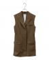 LE CIEL BLEU（ルシェルブルー）の古着「Gilet Mini Dress」｜ブラウン