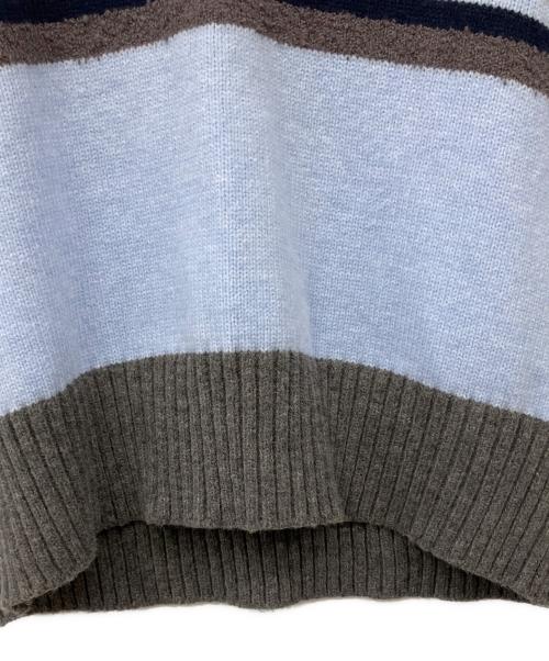 MAISON SPECIAL（メゾンスペシャル）MAISON SPECIAL (メゾンスペシャル) Bicolor Knit Vest ブルー サイズ:Freeの古着・服飾アイテム