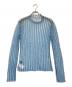 MAISON SPECIAL (メゾンスペシャル) Shirring Stripe Sheer Knitwear ブルー サイズ:FREE：5000円