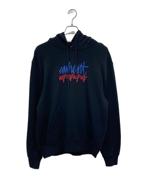 Carhartt WIP（カーハート ワークインプログレス）Carhartt WIP (カーハート ワークインプログレス) HOODED STEREO SWEAT ブラック サイズ:Mの古着・服飾アイテム