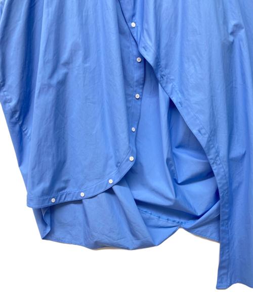 ANREALAGE（アンリアレイジ）ANREALAGE (アンリアレイジ) BALL SHIRT ONE PIECE ブルー サイズ:40の古着・服飾アイテム