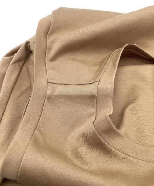 ESTNATION（エストネーション）ESTNATION (エストネーション) スリットフレアワンピース キャメル サイズ:Fの古着・服飾アイテム