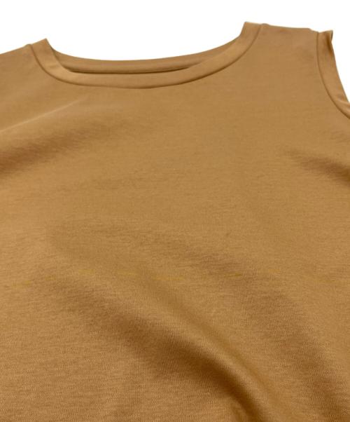 ESTNATION（エストネーション）ESTNATION (エストネーション) スリットフレアワンピース キャメル サイズ:Fの古着・服飾アイテム