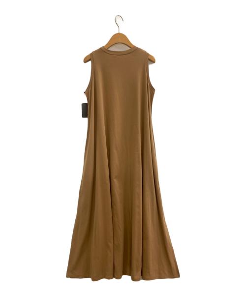 ESTNATION（エストネーション）ESTNATION (エストネーション) スリットフレアワンピース キャメル サイズ:Fの古着・服飾アイテム