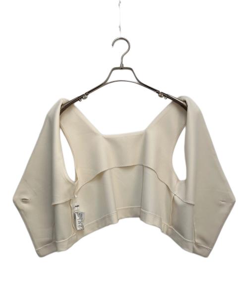machatt（マチャット）machatt (マチャット) クロップドベスト アイボリー サイズ:Freeの古着・服飾アイテム