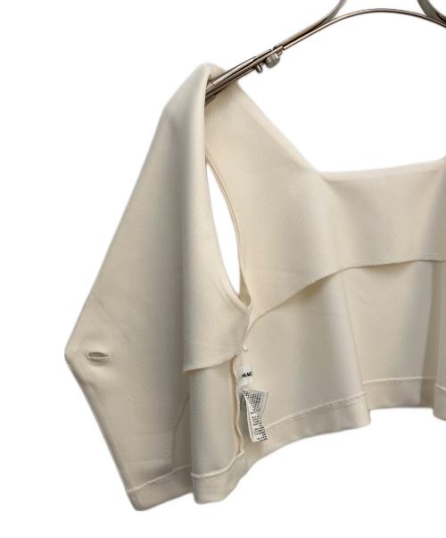 machatt（マチャット）machatt (マチャット) クロップドベスト アイボリー サイズ:Freeの古着・服飾アイテム