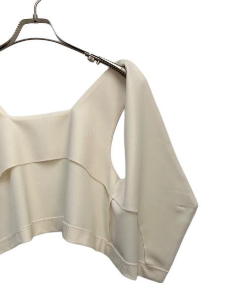 machatt（マチャット）machatt (マチャット) クロップドベスト アイボリー サイズ:Freeの古着・服飾アイテム