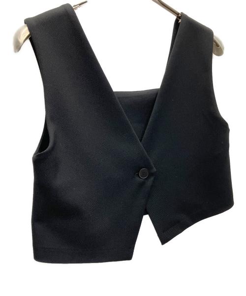 machatt（マチャット）machatt (マチャット) クロップドベスト ブラック サイズ:SIZEFREEの古着・服飾アイテム