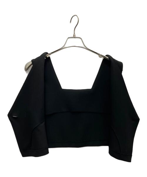 machatt（マチャット）machatt (マチャット) クロップドベスト ブラック サイズ:SIZEFREEの古着・服飾アイテム