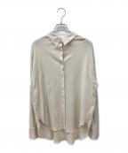 ETREエトレ）の古着「コットンメッシュカットシャツ」｜ベージュ