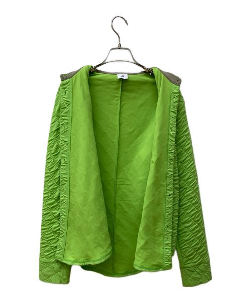 6(ROKU) BEAUTY&YOUTH（ロク ビューティーアンドユース）6(ROKU) BEAUTY&YOUTH (ロク ビューティーアンドユース) QUILTED SHIRTQUILTED SHIRT グリーン サイズ:FREEの古着・服飾アイテム